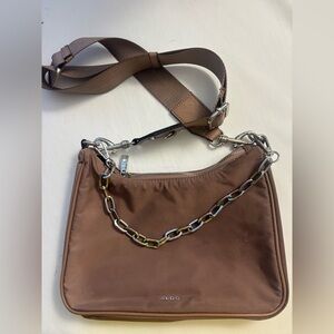 Aldo Brown Crossbody Bag with Chain Strap